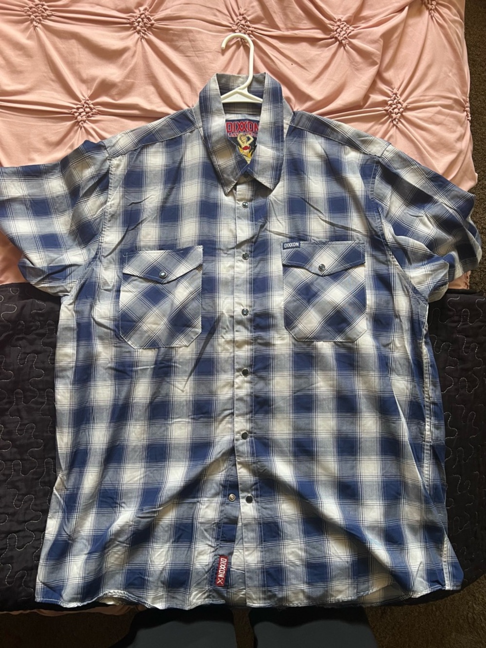 DIXXON Marshall 2X Navy and White Short-Sleeve Shirt new without tags never worn